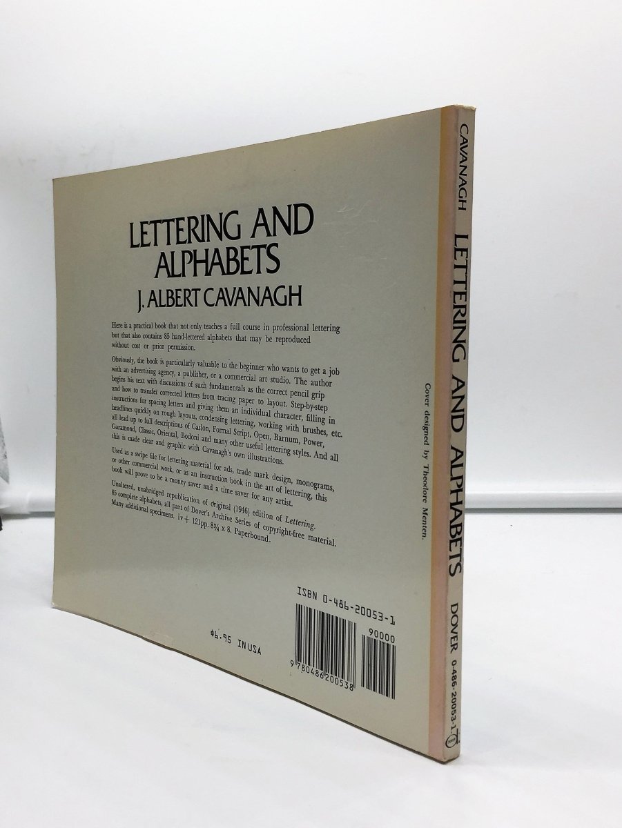 Albert Cavanagh, J - Lettering and Alphabets | back cover