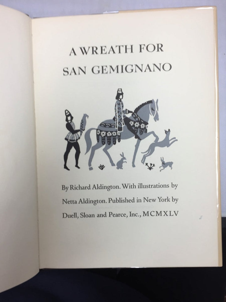 Aldington, Richard - A Wreath for San Gemignano | sample illustration