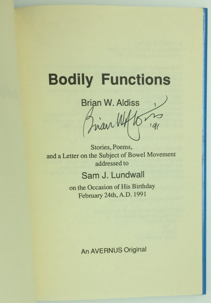 Aldiss, Brian W - Bodily Functions | sample illustration