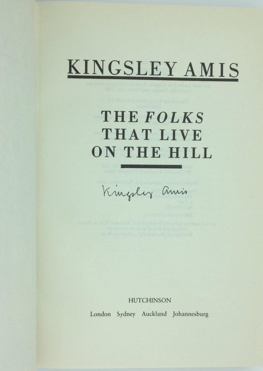 Amis, Kingsley - The Folks That Live on the Hill | sample illustration