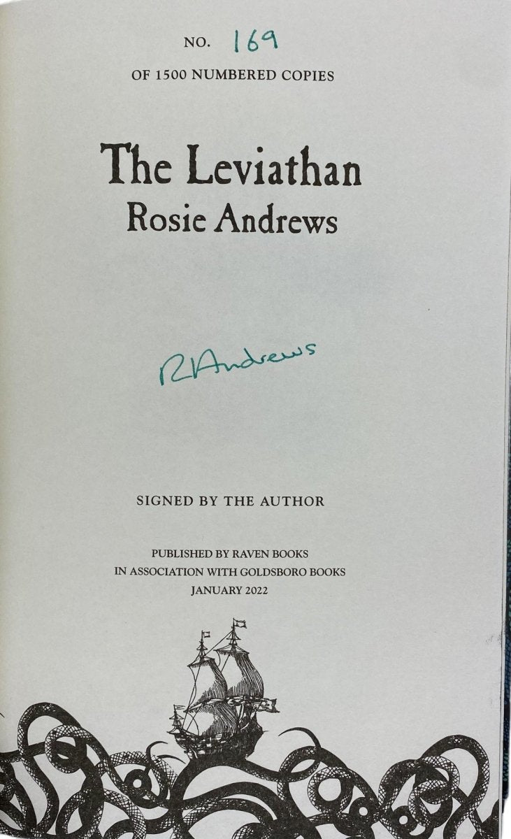 Andrews, Rosie - The Leviathan - SIGNED | signature page