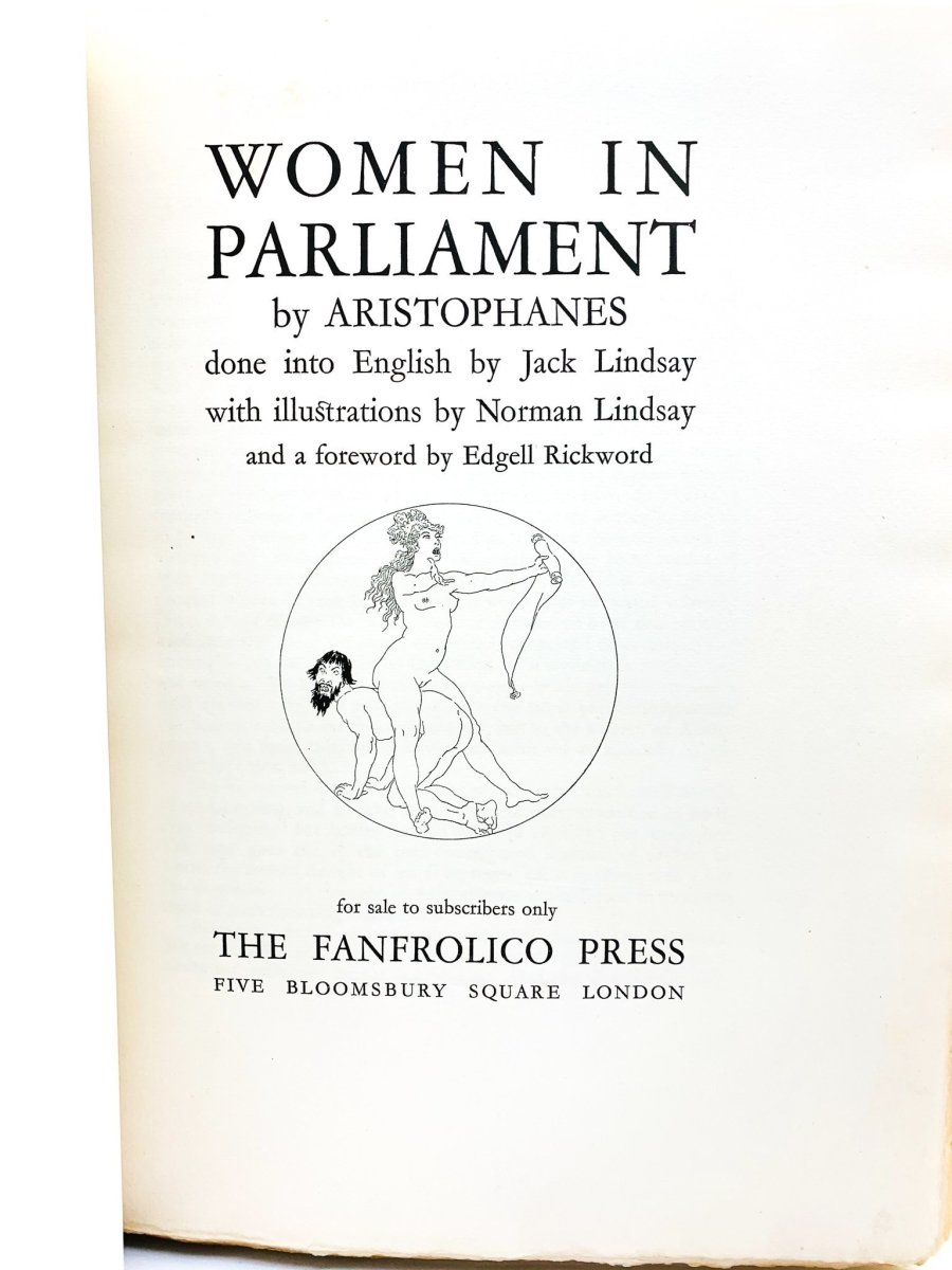 Aristophanes - Women in Parliament - SIGNED | image4