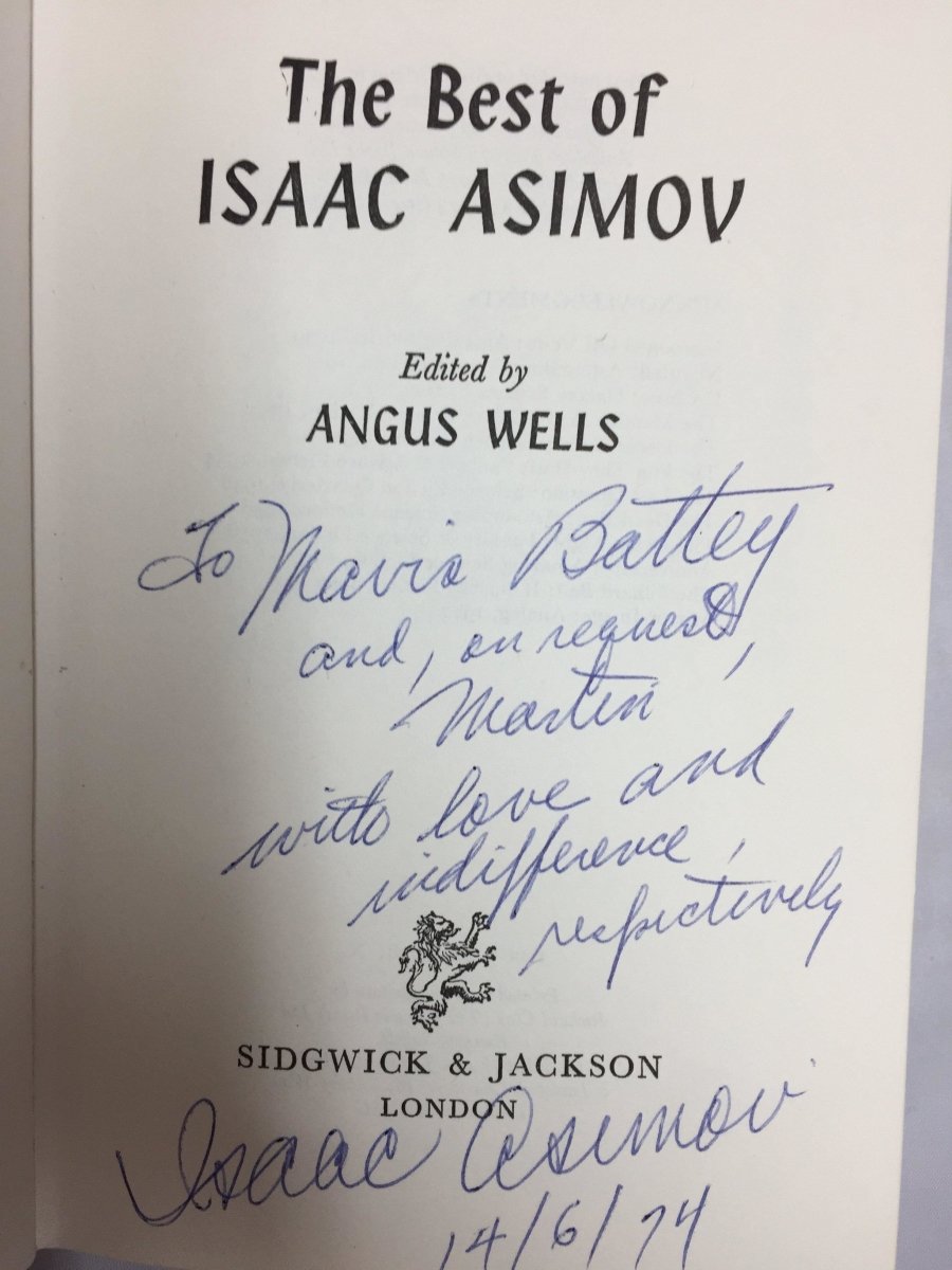 Asimov, Isaac - The Best of Isaac Asimov | back cover