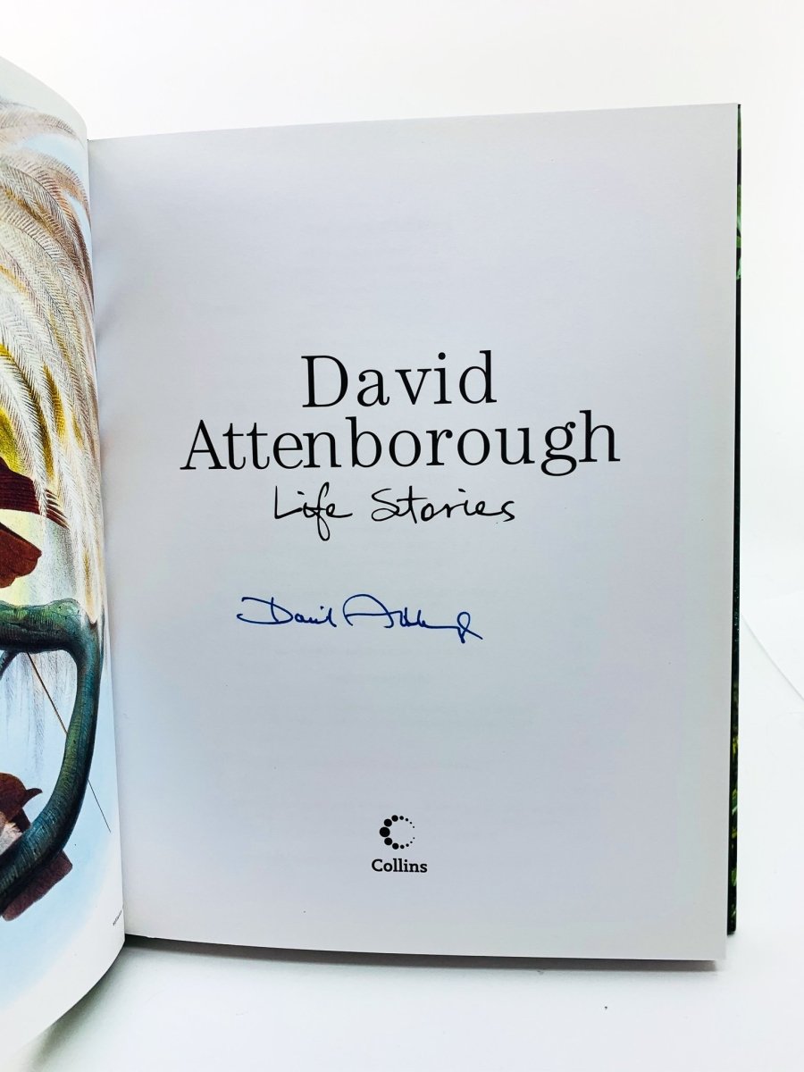 Attenborough, David - Life Stories - SIGNED | signature page