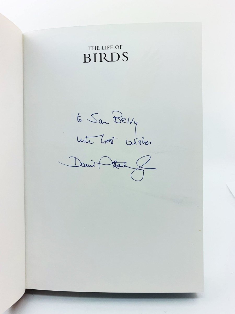 Attenborough, David - The Life of Birds - SIGNED | signature page