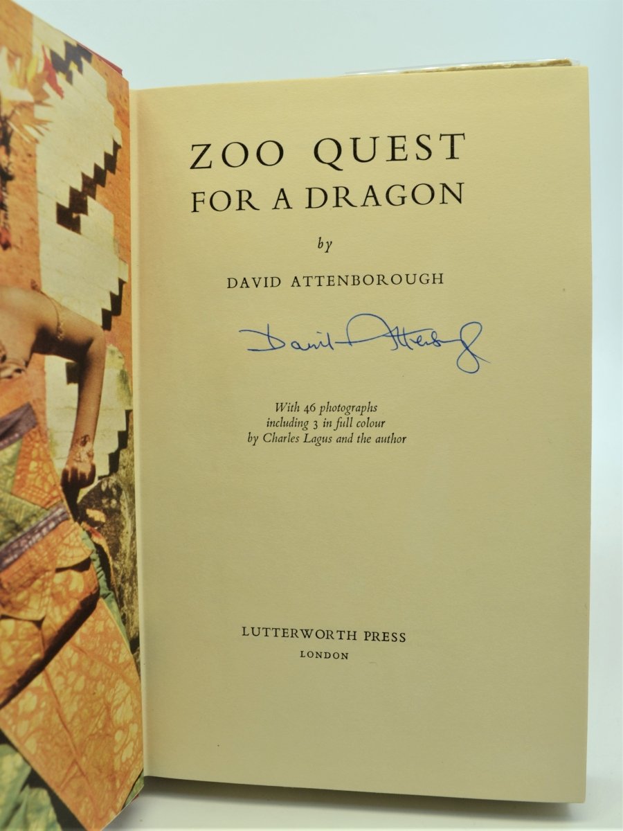 Attenborough, David - Zoo Quest for a Dragon (SIGNED) | back cover