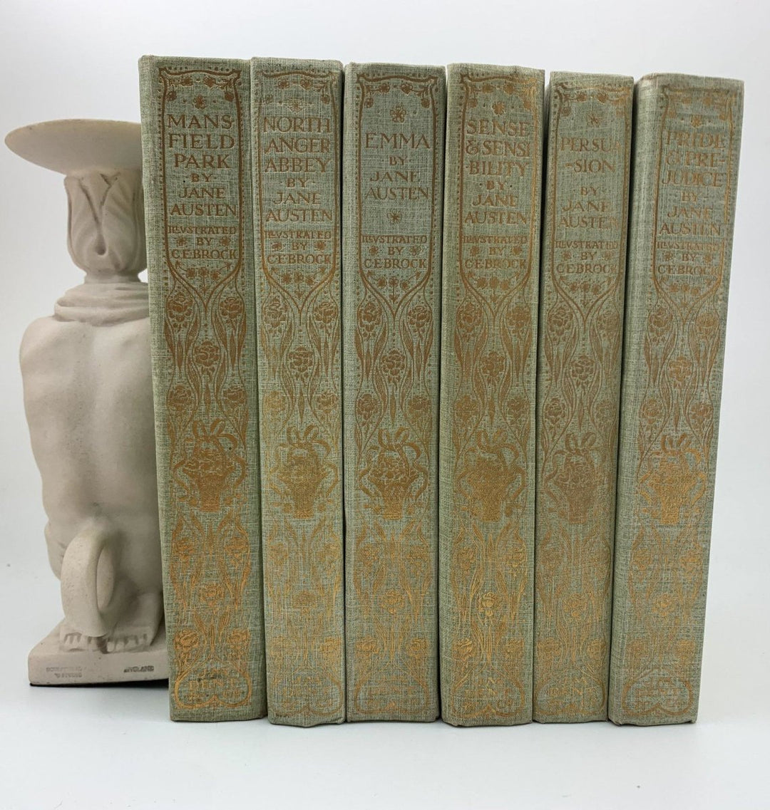 Austen, Jane - The Novels of Jane Austen - complete set of six volumes | back cover
