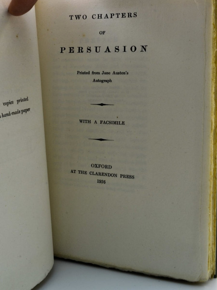 Austen, Jane - Two Chapters of Persuasion - SIGNED | image5