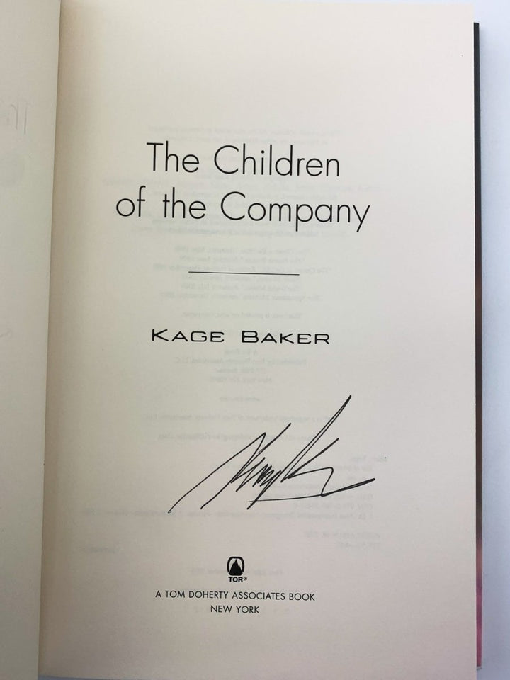 Baker, Kage - The Children of the Company - SIGNED | signature page
