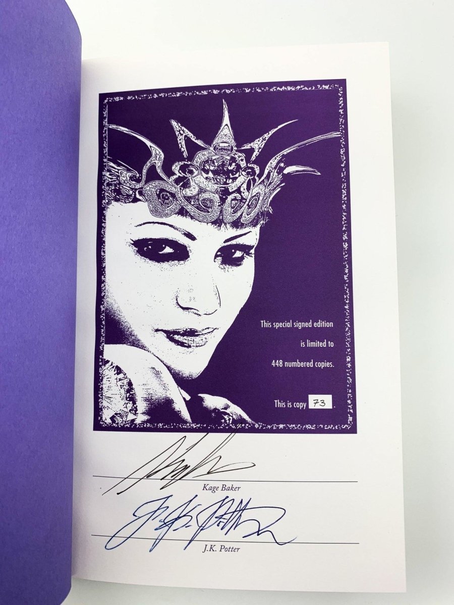 Baker, Kage - The Empress of Mars - SIGNED | signature page