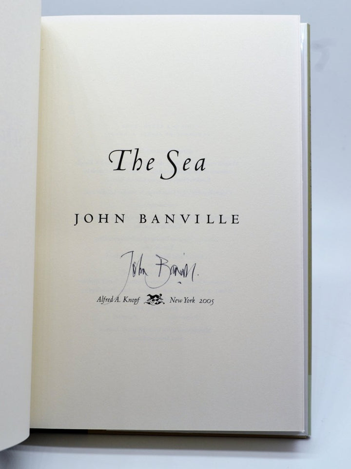 Banville, John - The Sea - SIGNED | back cover