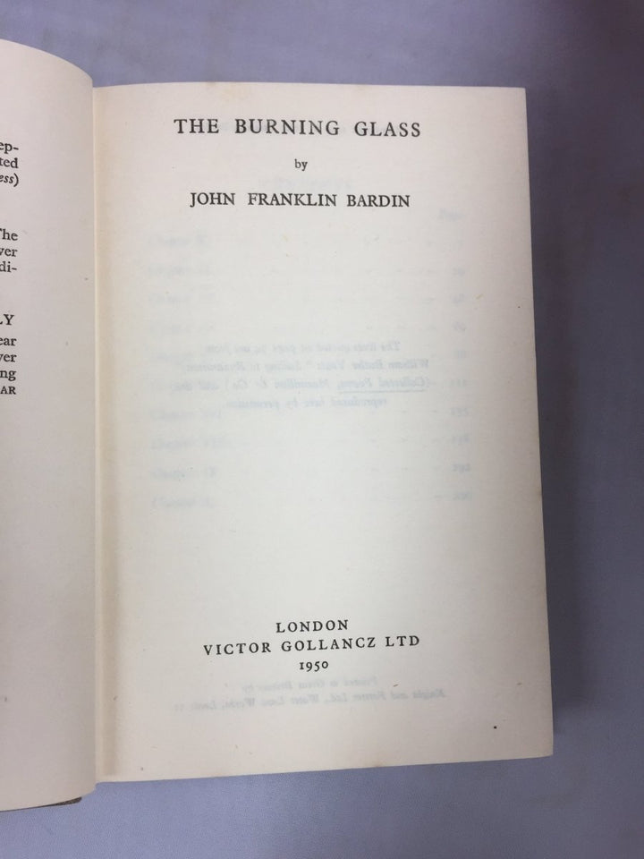 Bardin, John Franklin - The Burning Glass | sample illustration