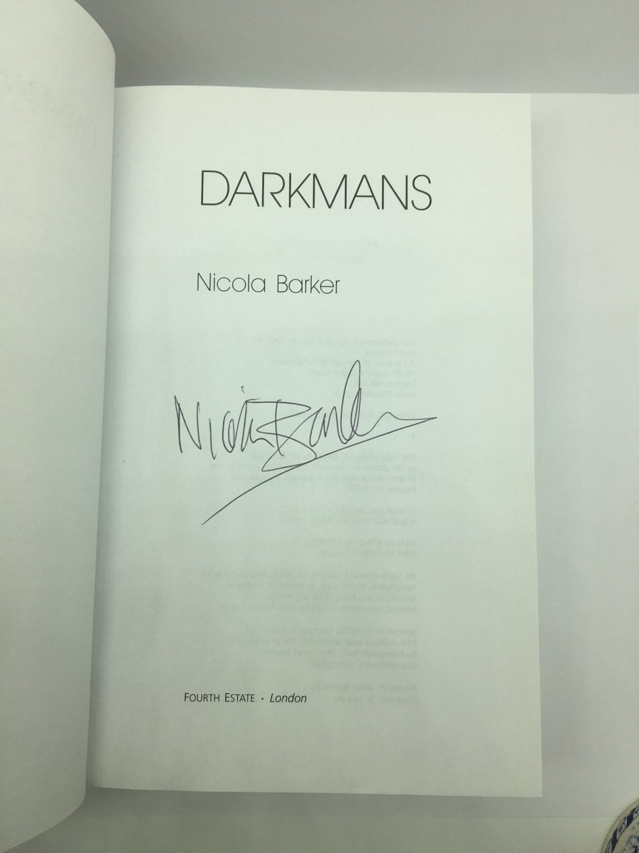 Barker, Nicola - Darkmans - SIGNED | signature page