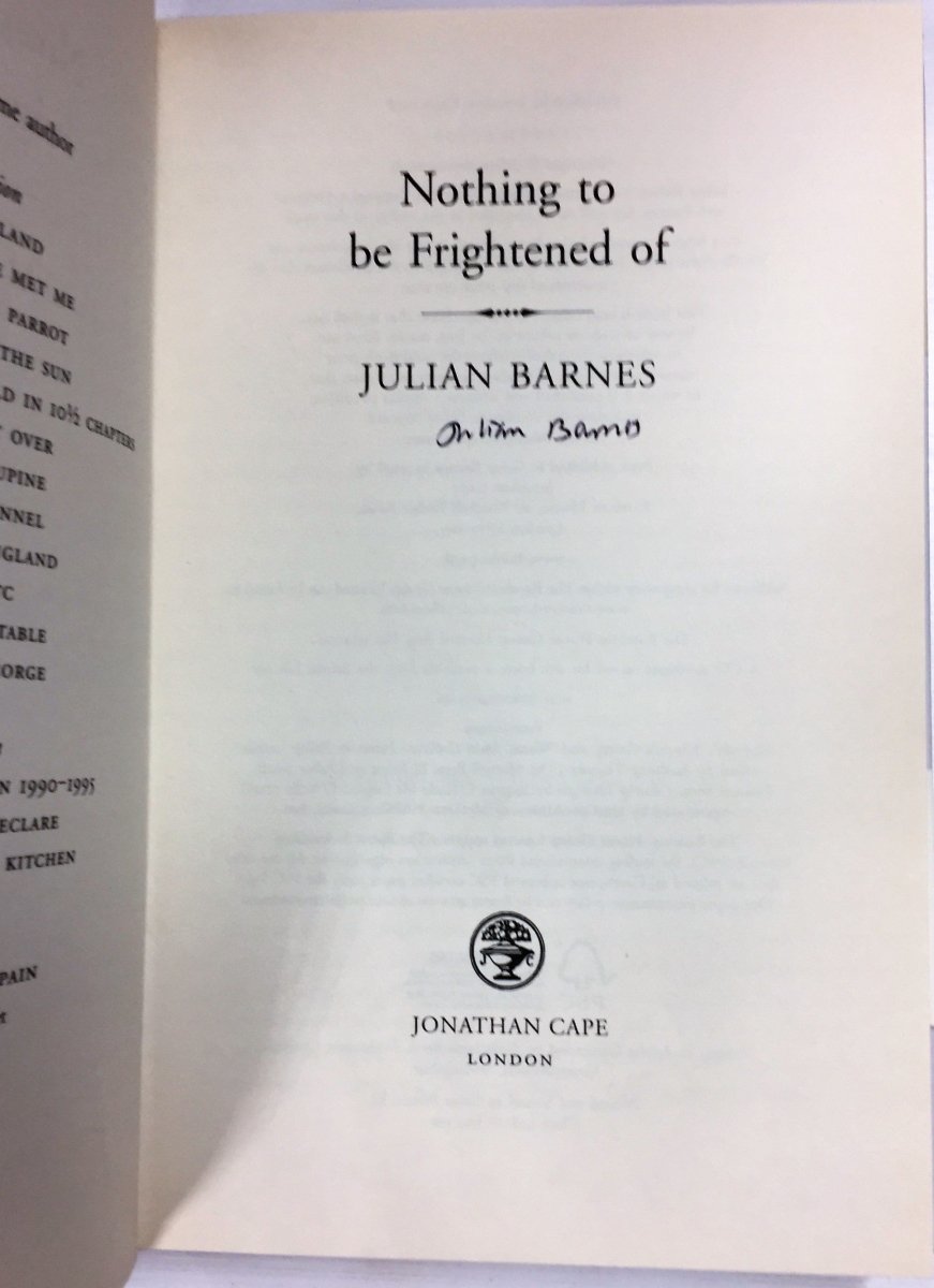 Barnes, Julian | back cover