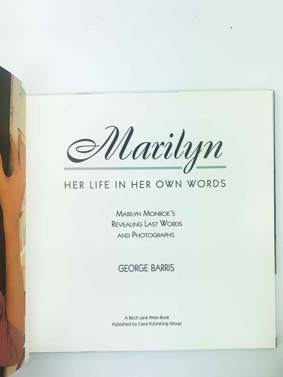 George Barris First Edition - Marilyn : Her Life In her Own Words - Cheltenham Rare Books