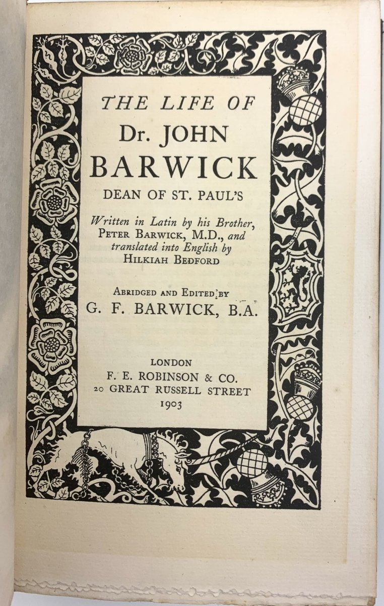 Barwick, Peter - The Life Of Dr. John Barwick, Dean of St. Paul's | image4