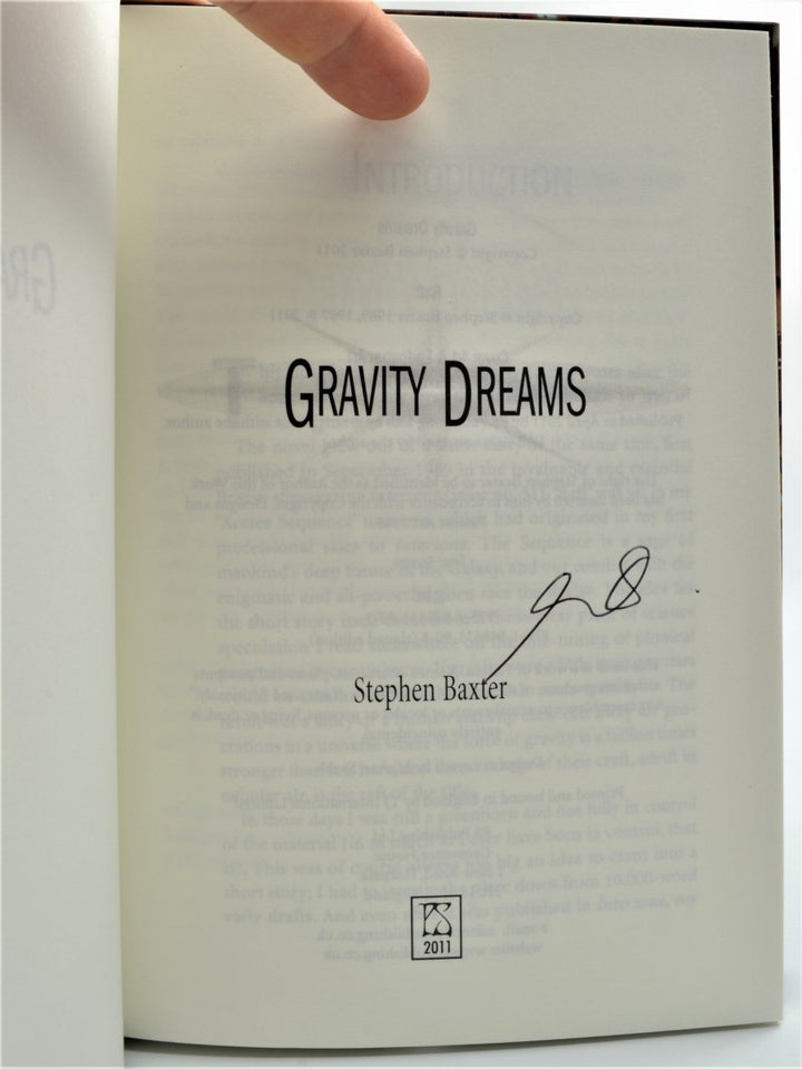 Baxter, Stephen - Gravity Dreams - SIGNED | signature page