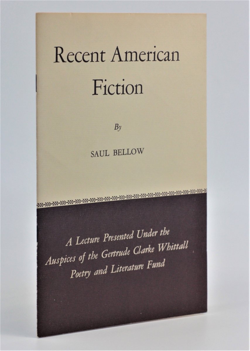 Bellow, Saul - Recent American Fiction | front cover