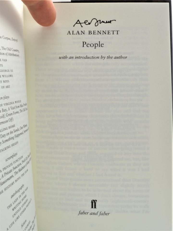 Bennett, Alan - People - SIGNED | back cover
