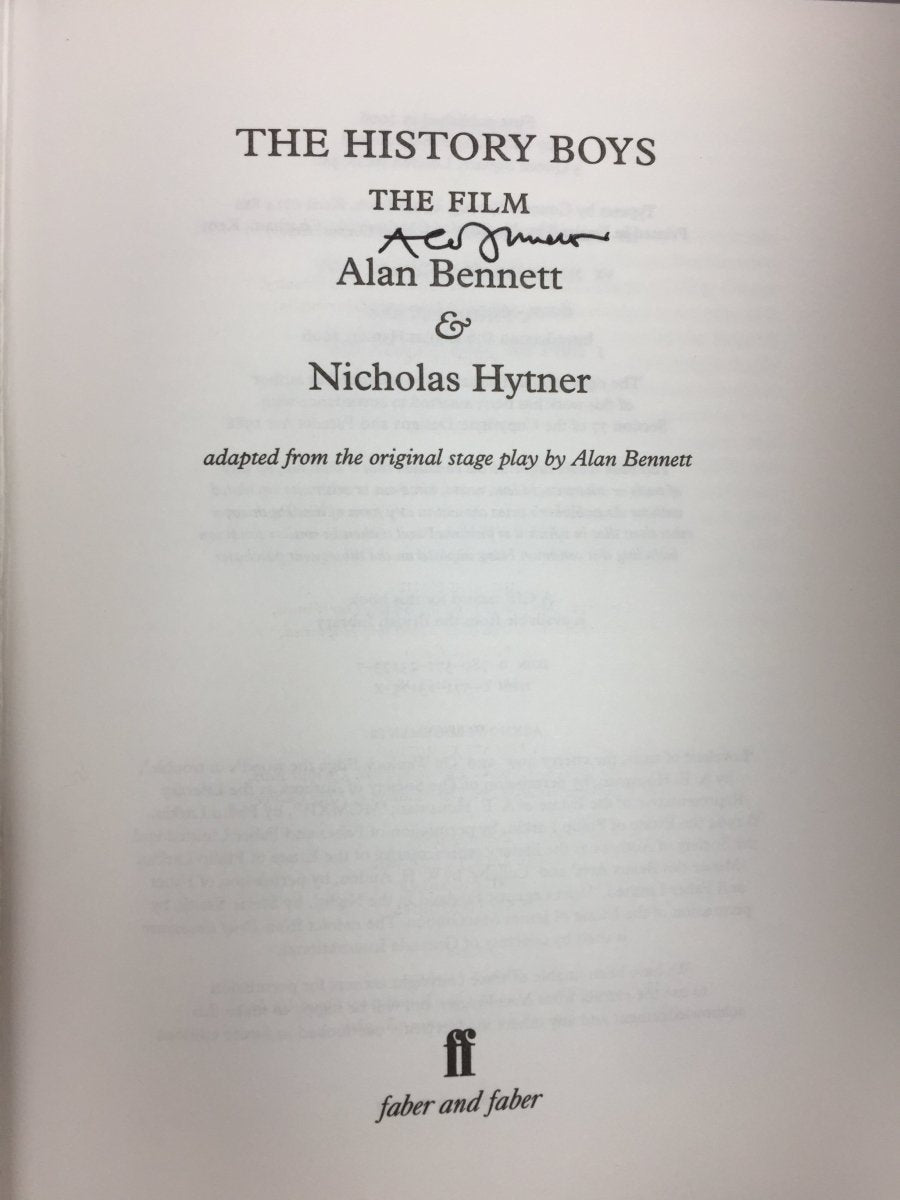 Bennett, Alan - The History Boys - The Film | sample illustration
