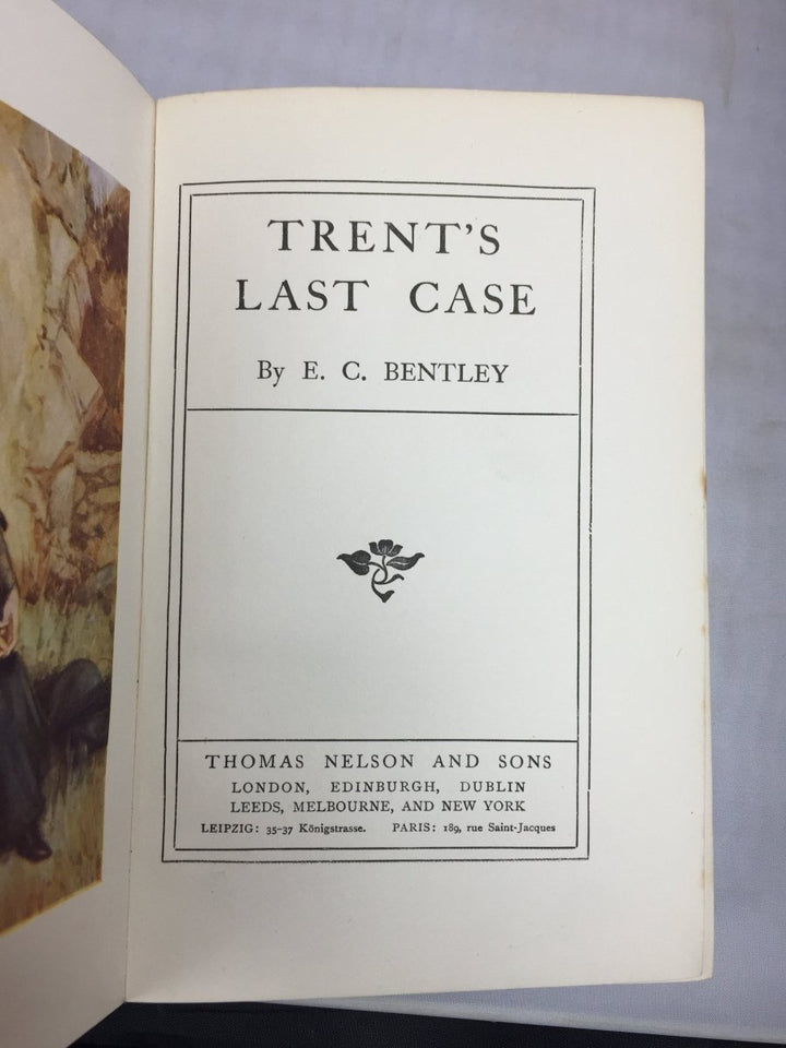 Bentley, E C - Trent's Last Case | back cover