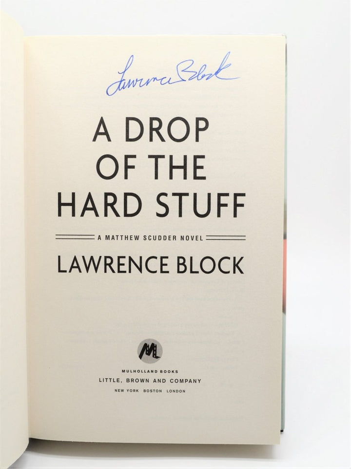Block, Lawrence - A Drop of the Hard Stuff | back cover