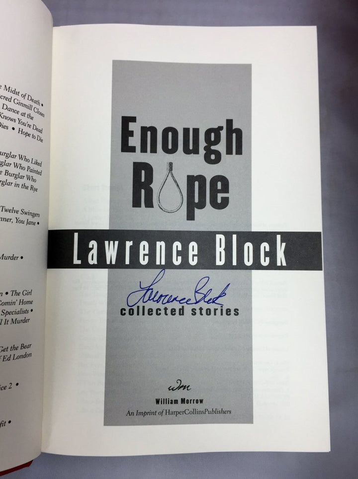 Block, Lawrence - Enough Rope | sample illustration