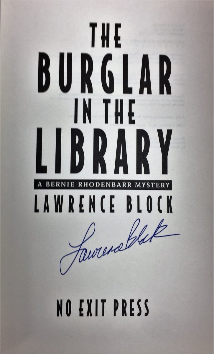 Block, Lawrence - The Burglar in the Library | sample illustration