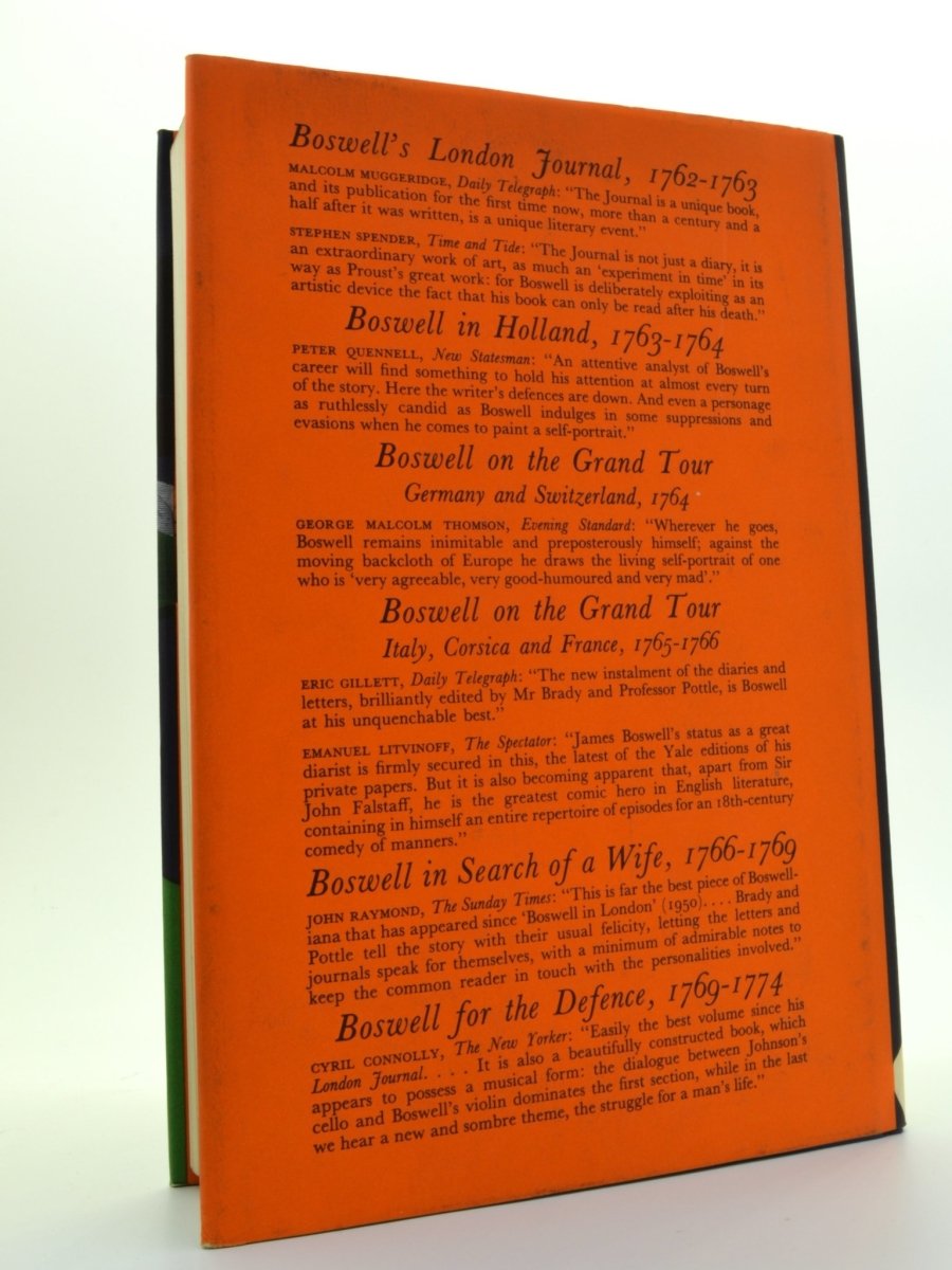 Boswell, James - Boswell's Journal of a Tour of the Hebrides with Samuel Johnson, 1773 | back cover