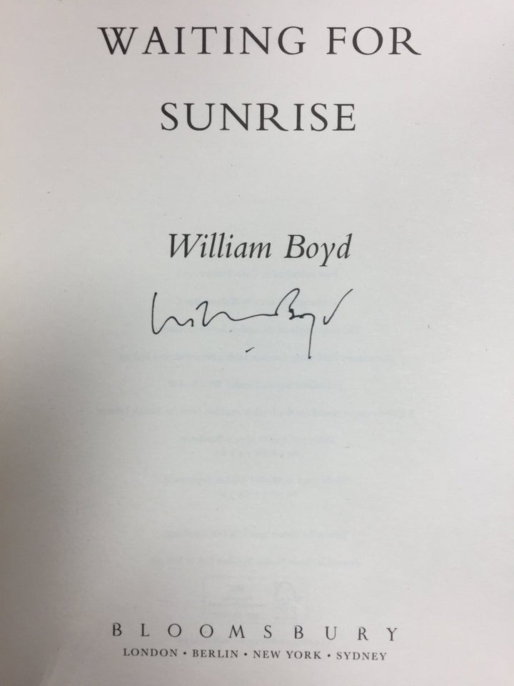 Boyd, William - Waiting for Sunrise | back cover