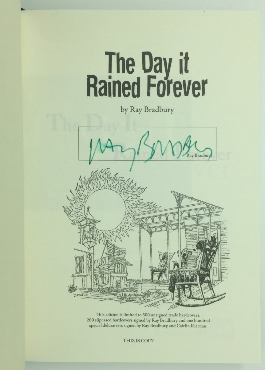 Bradbury, Ray - The Day it Rained Forever | back cover
