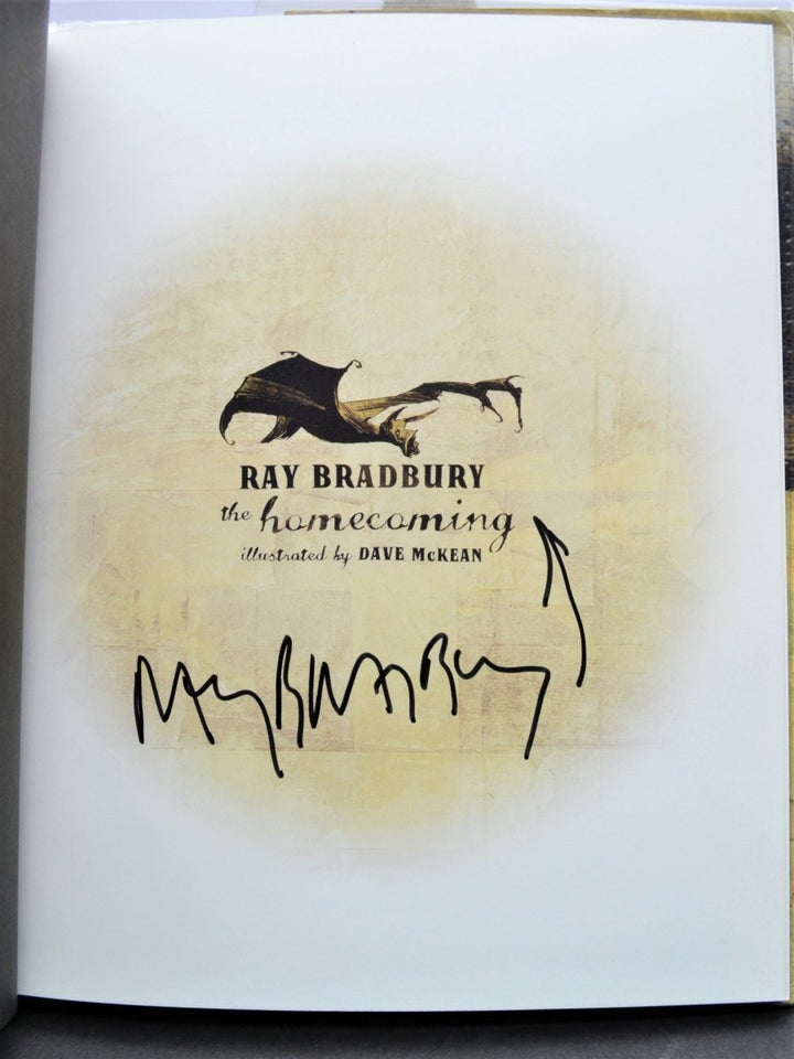 Bradbury, Ray - The Homecoming - SIGNED | signature page