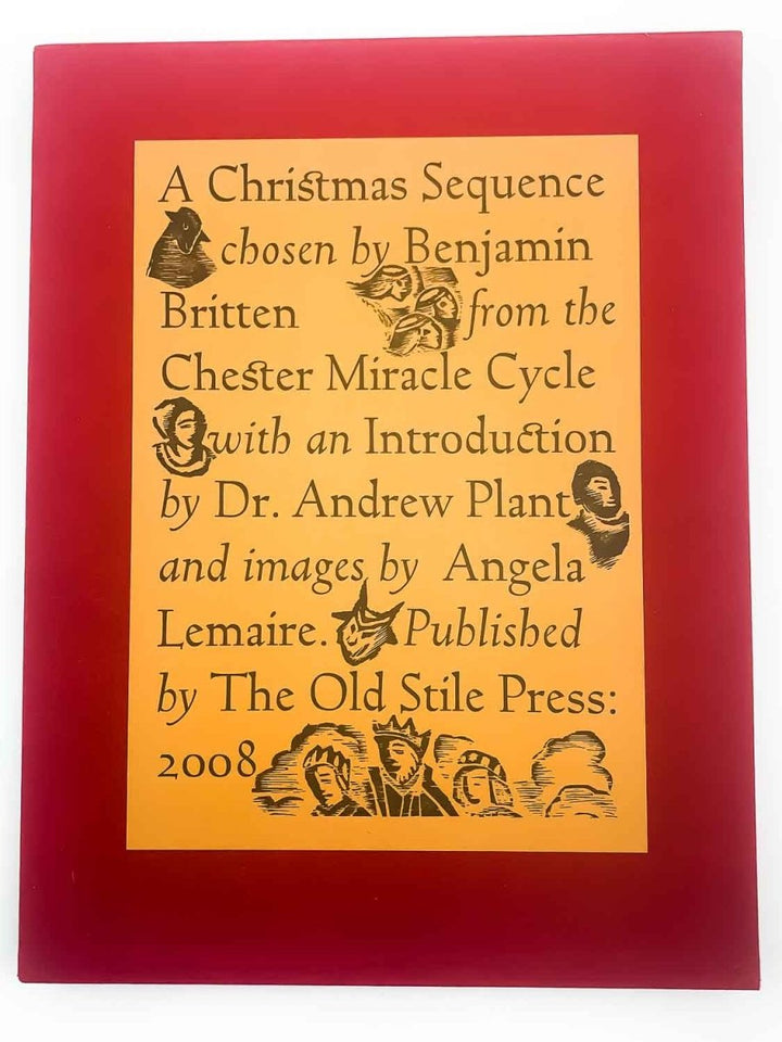 Britten, Benjamin - A Christmas Sequence : Chosen by Benjamin Britten from the Chester Mystery Cycle - SIGNED | book detail 8