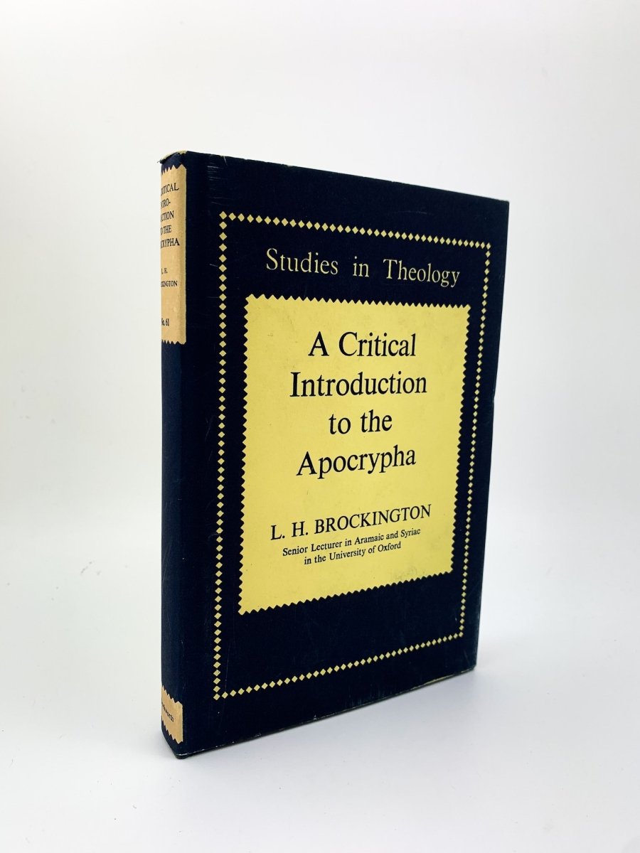 Brockington, L.H. - A Critical Introduction to the Apocrypha | front cover