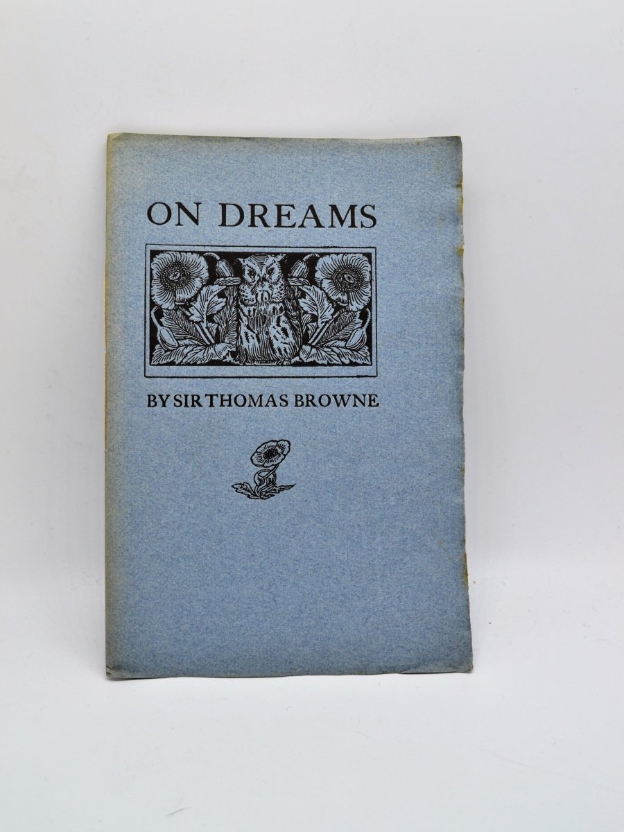 Browne, Thomas - On Dreams | front cover