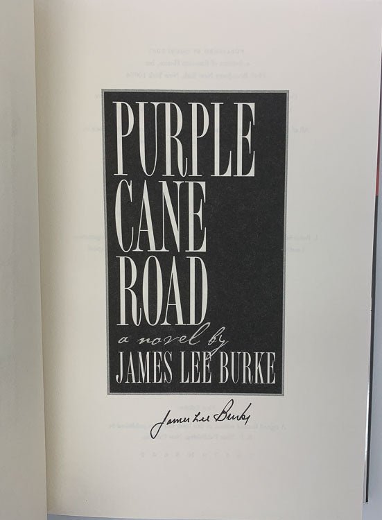 Burke, James Lee - Purple Cane Road - SIGNED | image3