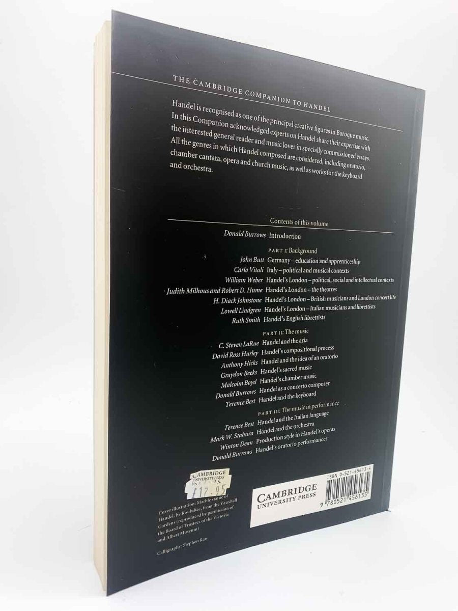 Burrows, Donald - The Cambridge Companion to Handel | back cover