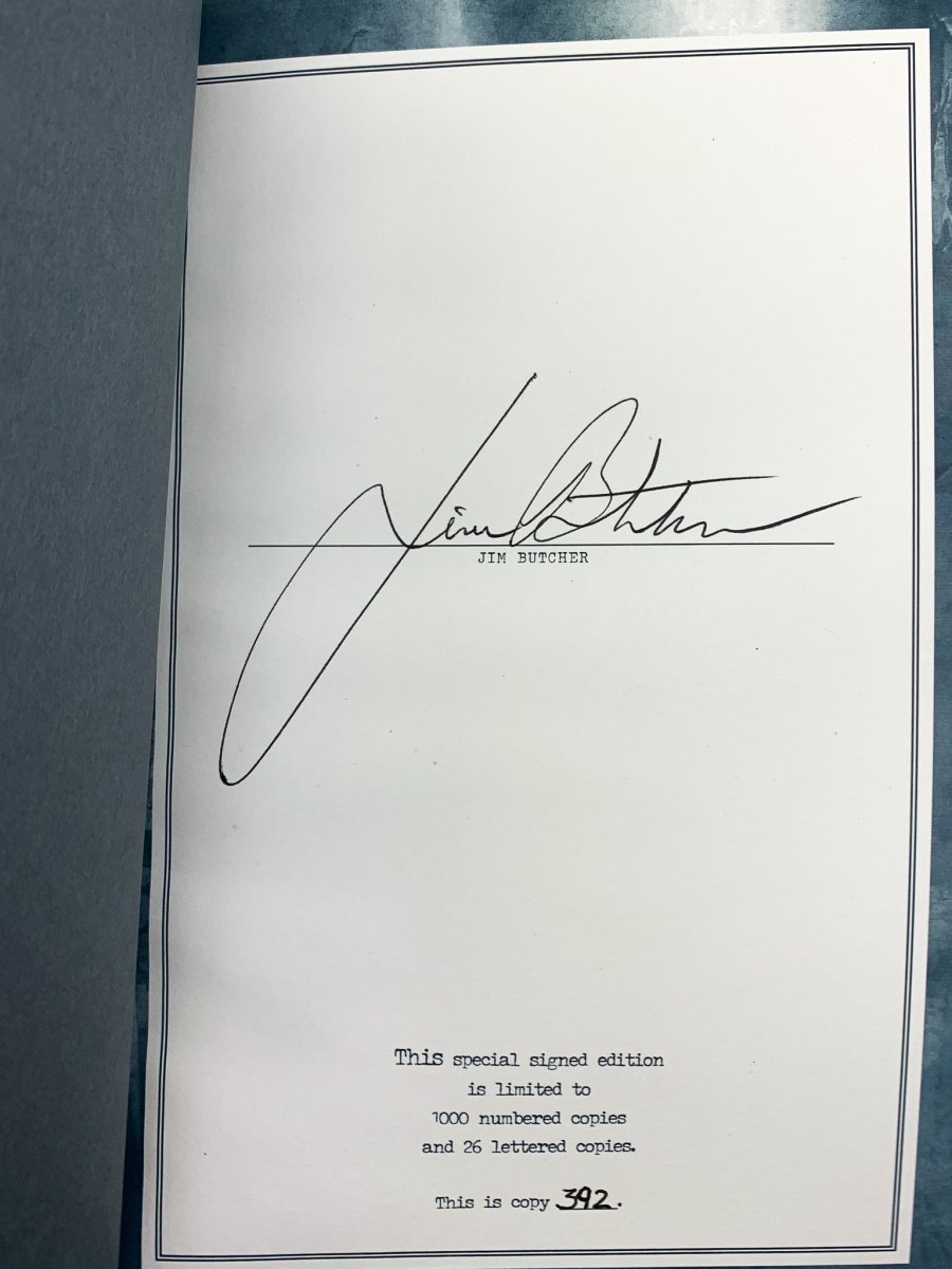 Butcher, Jim - Side Jobs - SIGNED | signature page