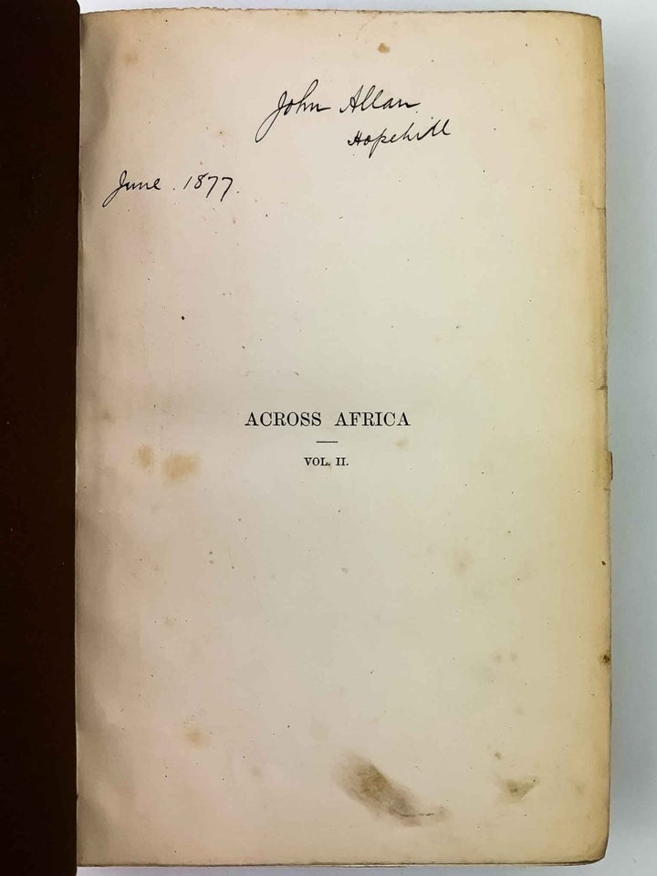 Cameron, Verney Lovett - Across Africa | pages