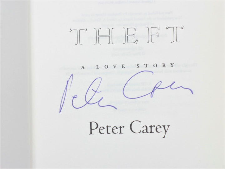 Carey, Peter - Theft - Signed | sample illustration