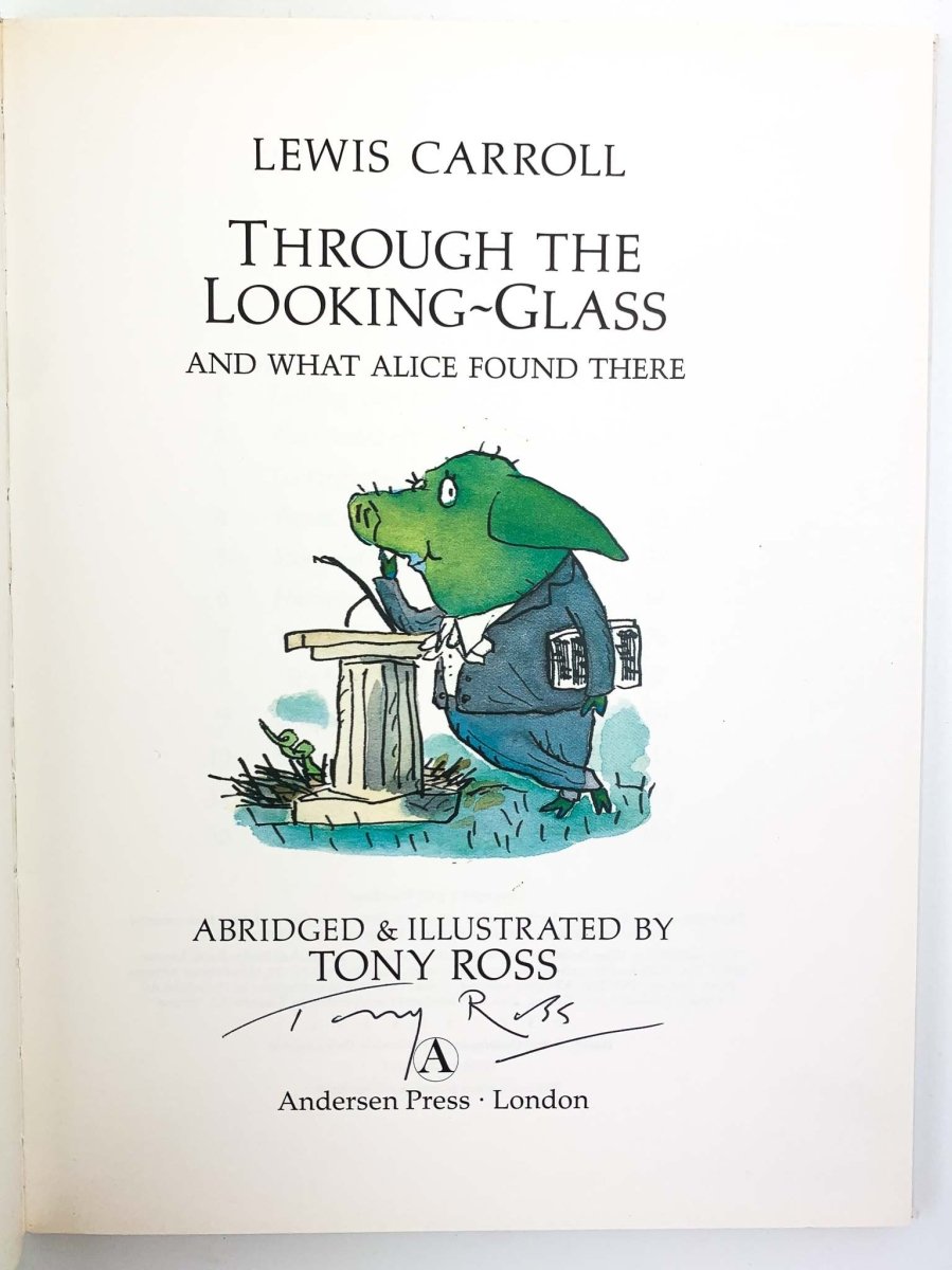 Carroll, Lewis - Through the Looking Glass - SIGNED | back cover