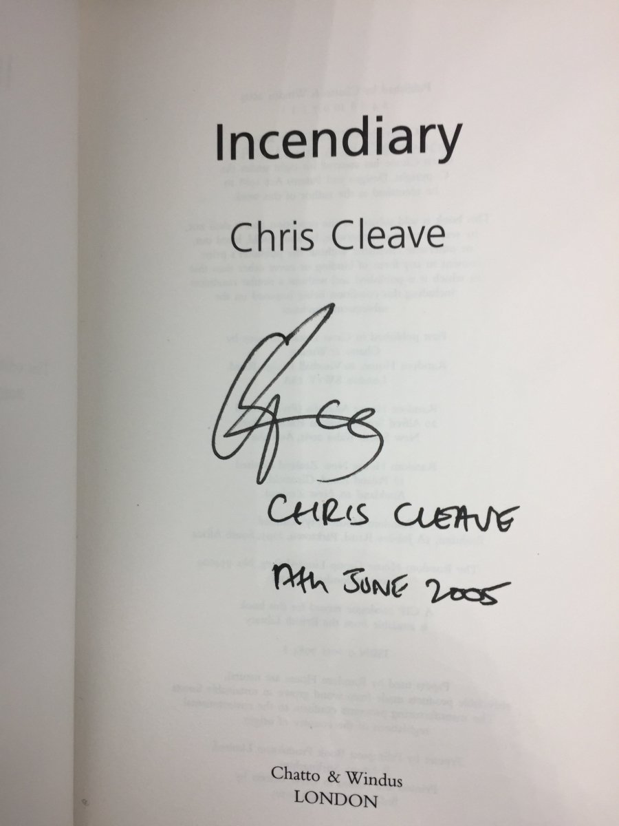 Cleave, Chris | back cover