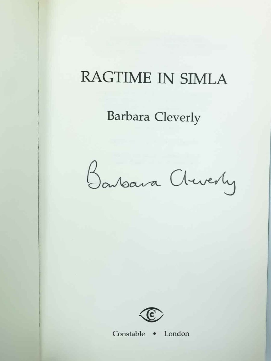 Cleverly, Barbara - Ragtime in Simla - Signed | signature page