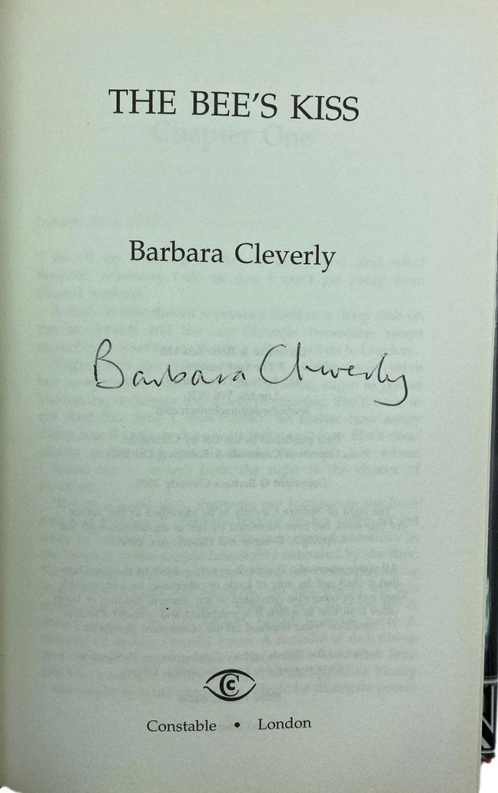 Cleverly Barbara - The Bee's Kiss - SIGNED | signature page