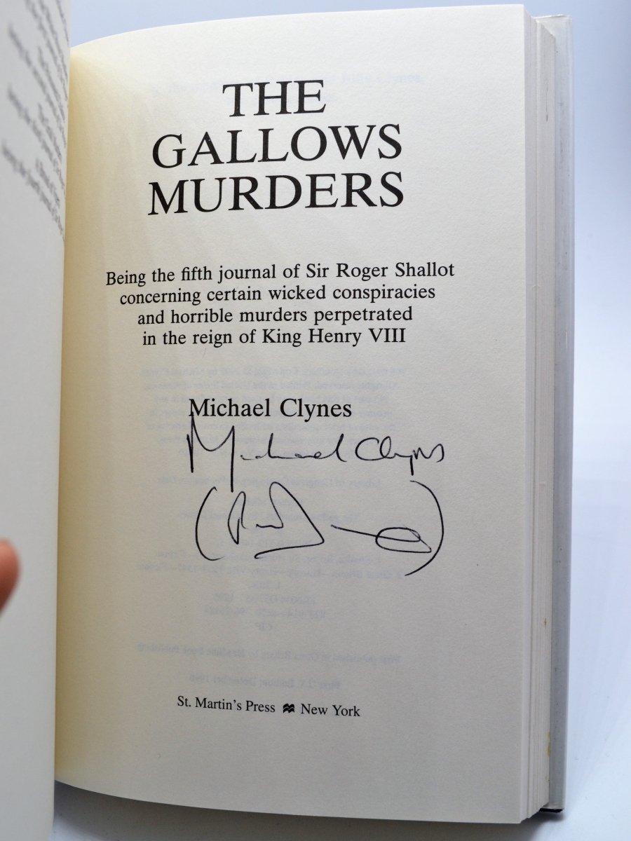 Clynes, Michael - The Gallows Murder - Signed | sample illustration