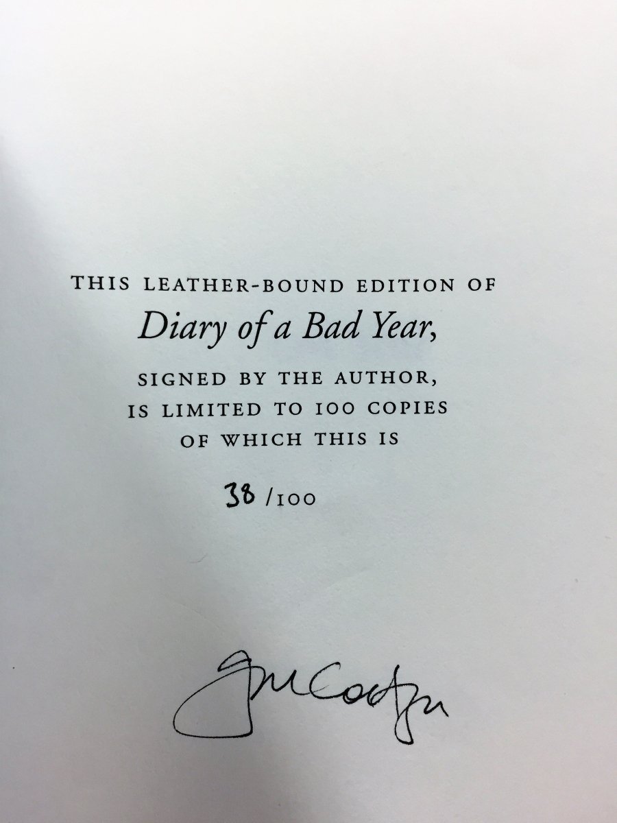 Coetzee, J M - Diary of a Bad Year | sample illustration