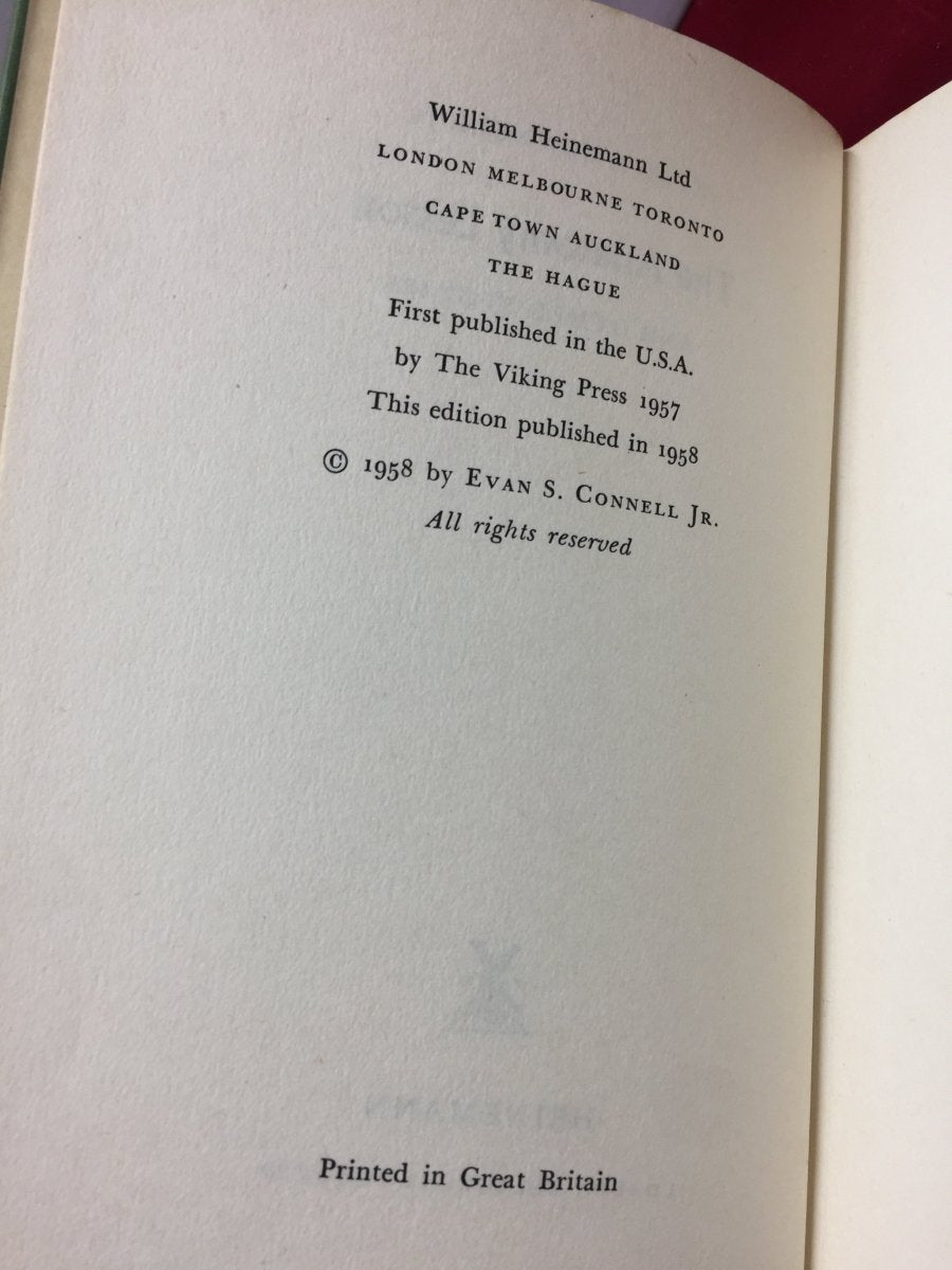 Evan S Connell First Edition, The Anatomy Lesson • Cheltenham Rare Books