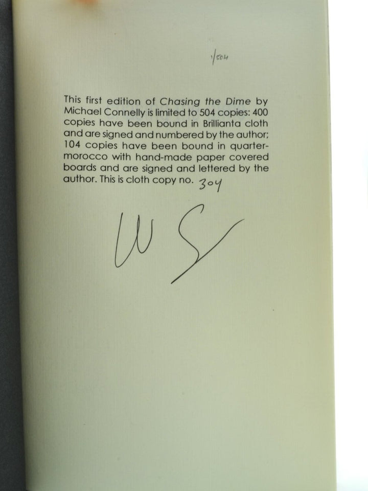 Connelly, Michael - Chasing the Dime - SIGNED | image4