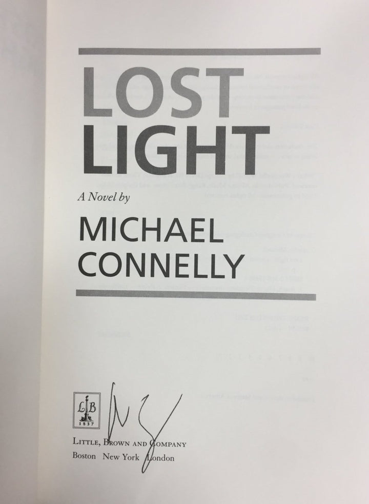 Connelly, Michael - Lost Light | back cover