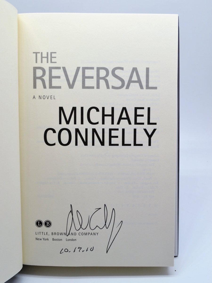 Connelly, Michael - The Reversal - SIGNED | signature page